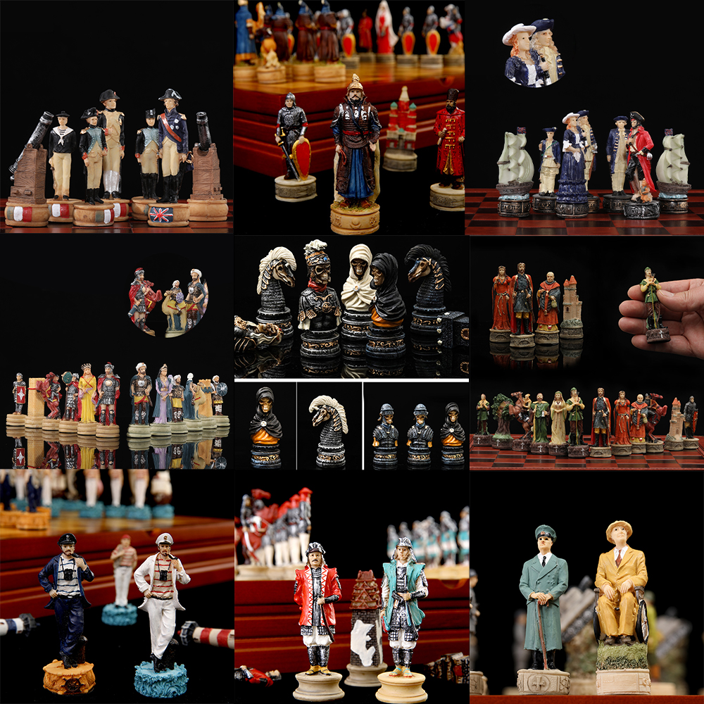 Yearbook Board Game Theme - Luxury Resin Character Theme Chess Hand