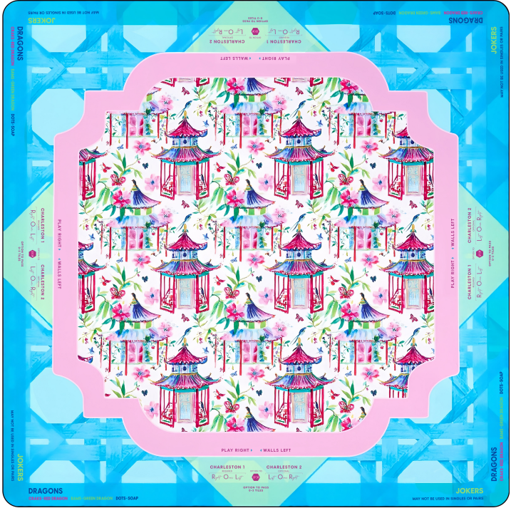 Play Mat Neoprene - Cute Mahjong Mat Neoprene Rubber Mat