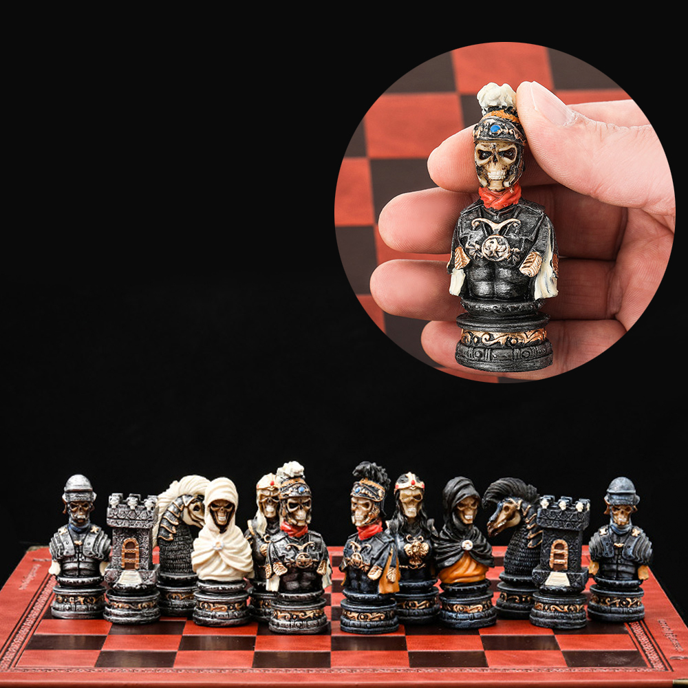 Horror Theme Chess Resin Mater - Yearbook Board Game Theme のレビューと価格