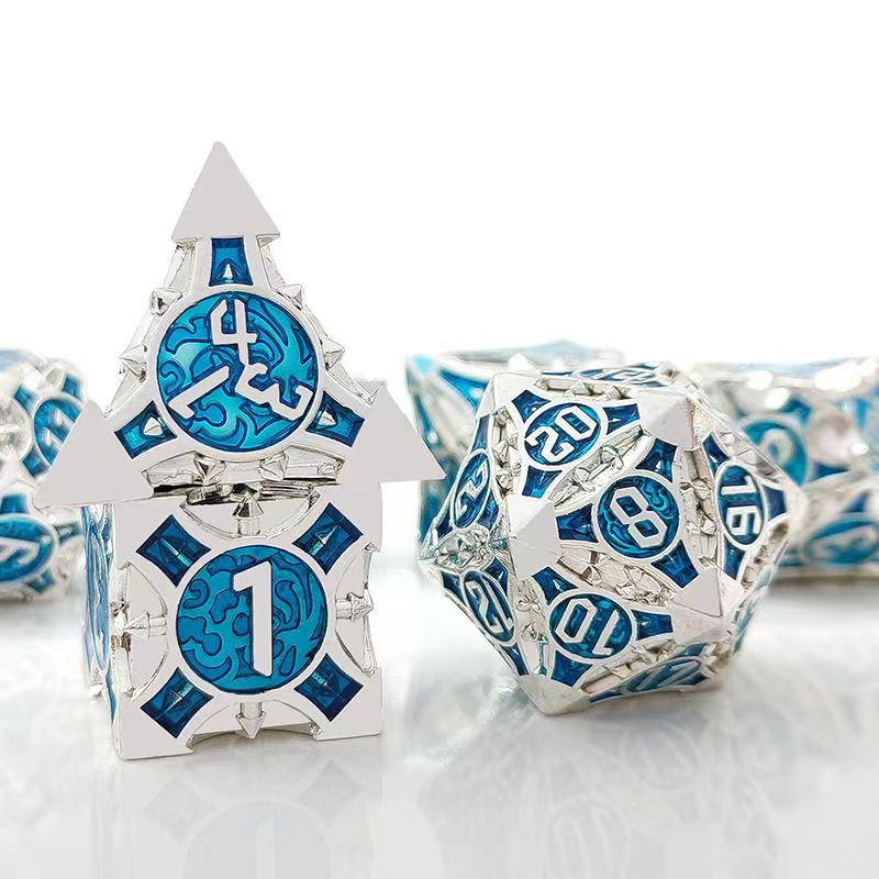 7 Pcs Cosplay D4-D20 DND Brass - Board Game Dnd のレビューと価格