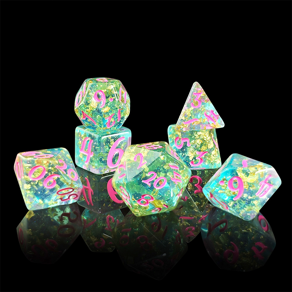 7Pcs/set Shining Foil Inside R - Board Game Dnd のレビューと価格