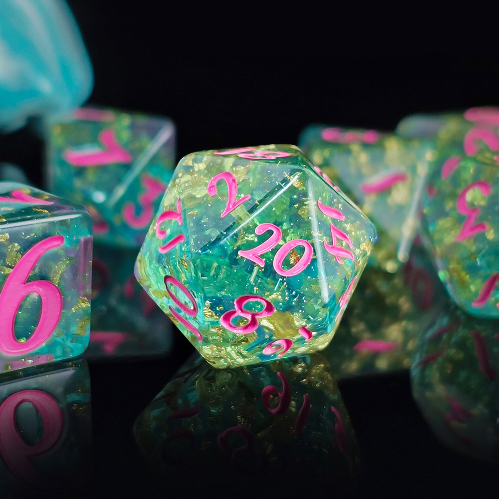 7Pcs/set Shining Foil Inside R - Board Game Dnd のレビューと価格