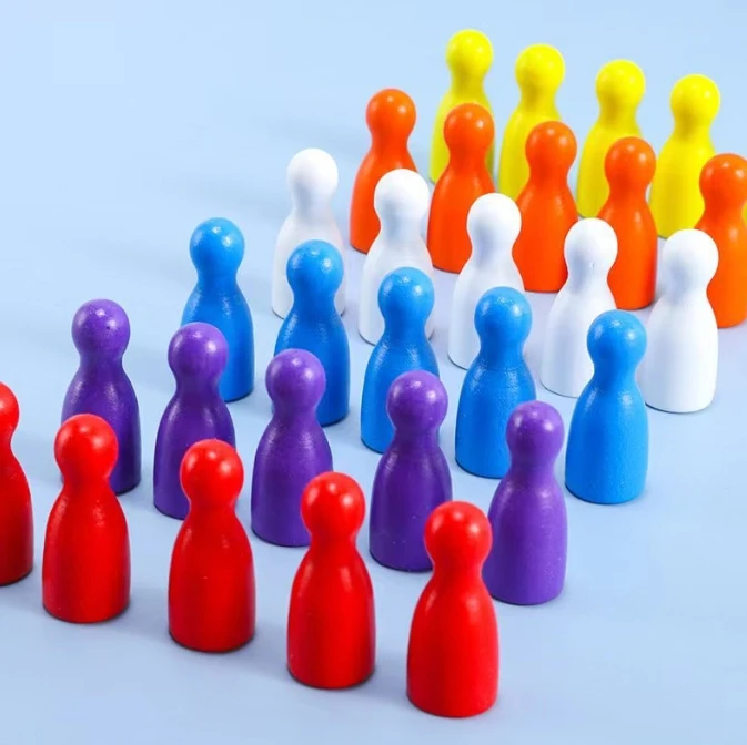100 Pcs Colorful Wooden Chess  - Chess Set Wooden のレビューと価格