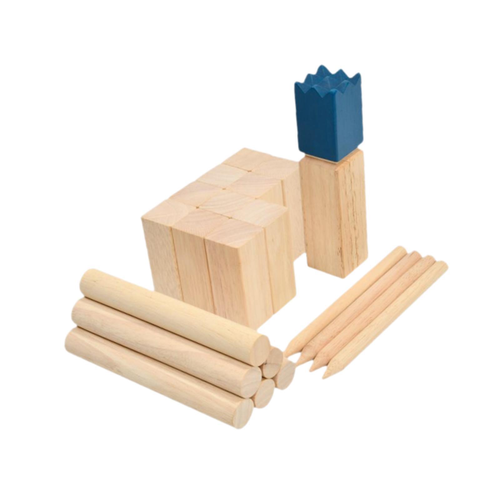 Kubb Wooden Toss Game Set Outd - Chess Set Wooden のレビューと価格