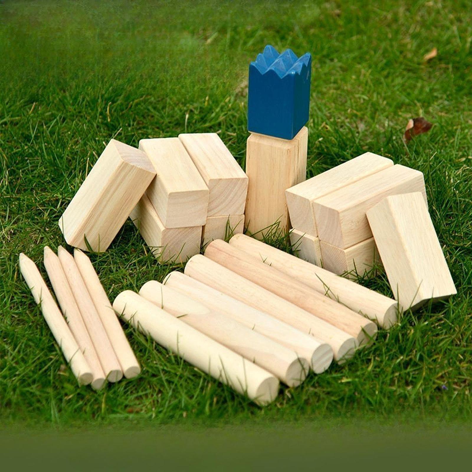 Kubb Wooden Toss Game Set Outd - Chess Set Wooden のレビューと価格