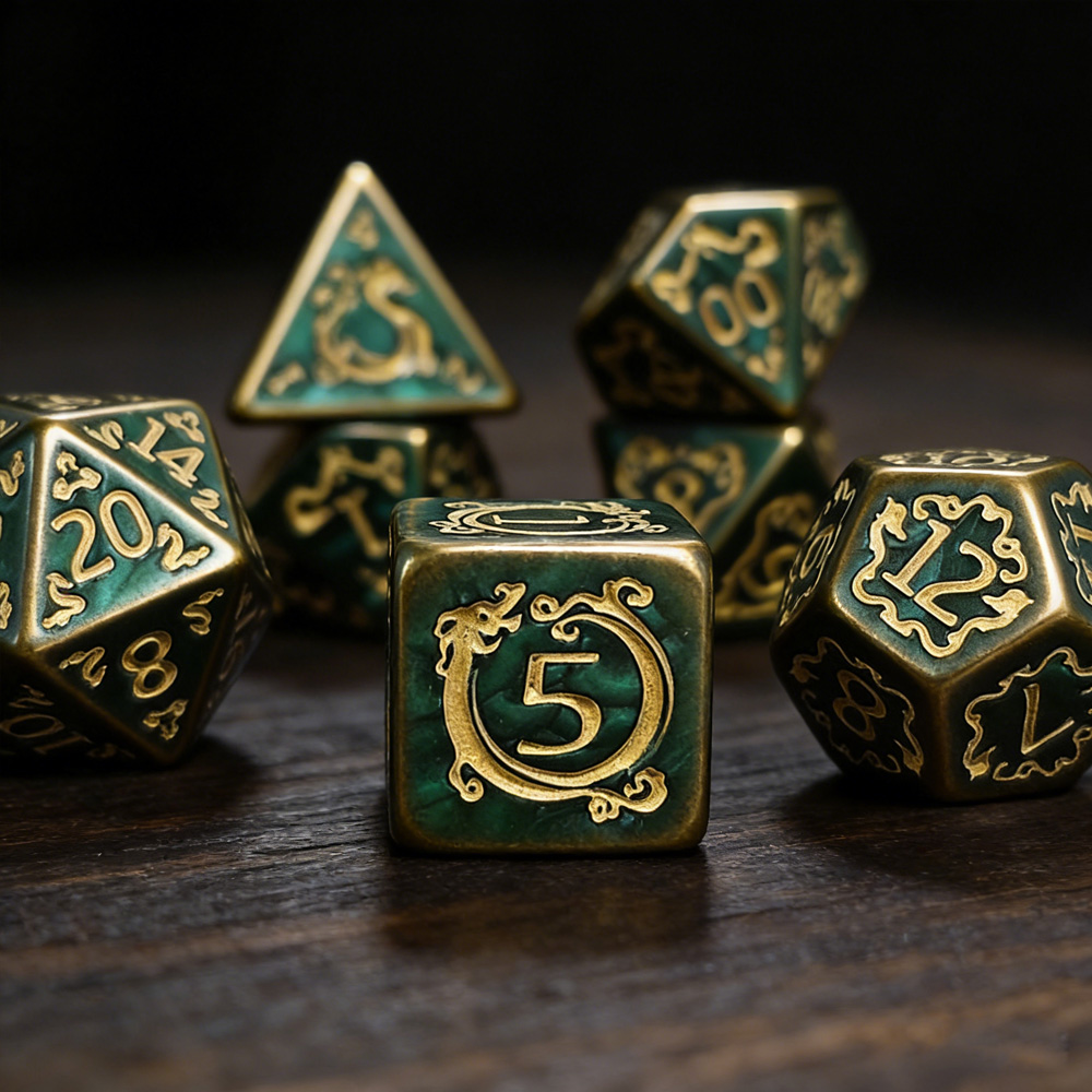 DND Dice 7Pcs/set Dragon Patte - Board Game Dnd のレビューと価格