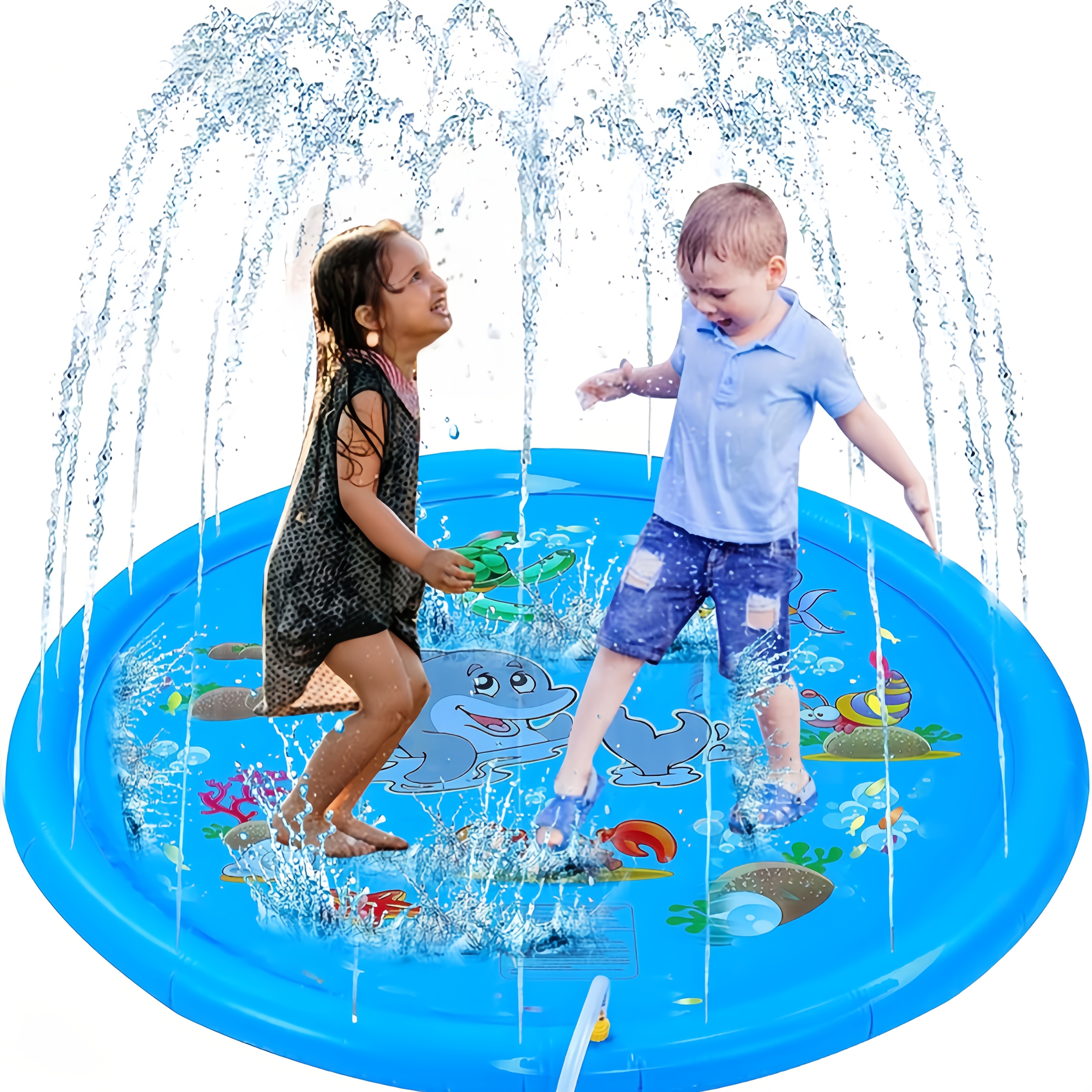 PVC Inflatable Splash Pad Spri - Play Mat Neoprene のレビューと価格