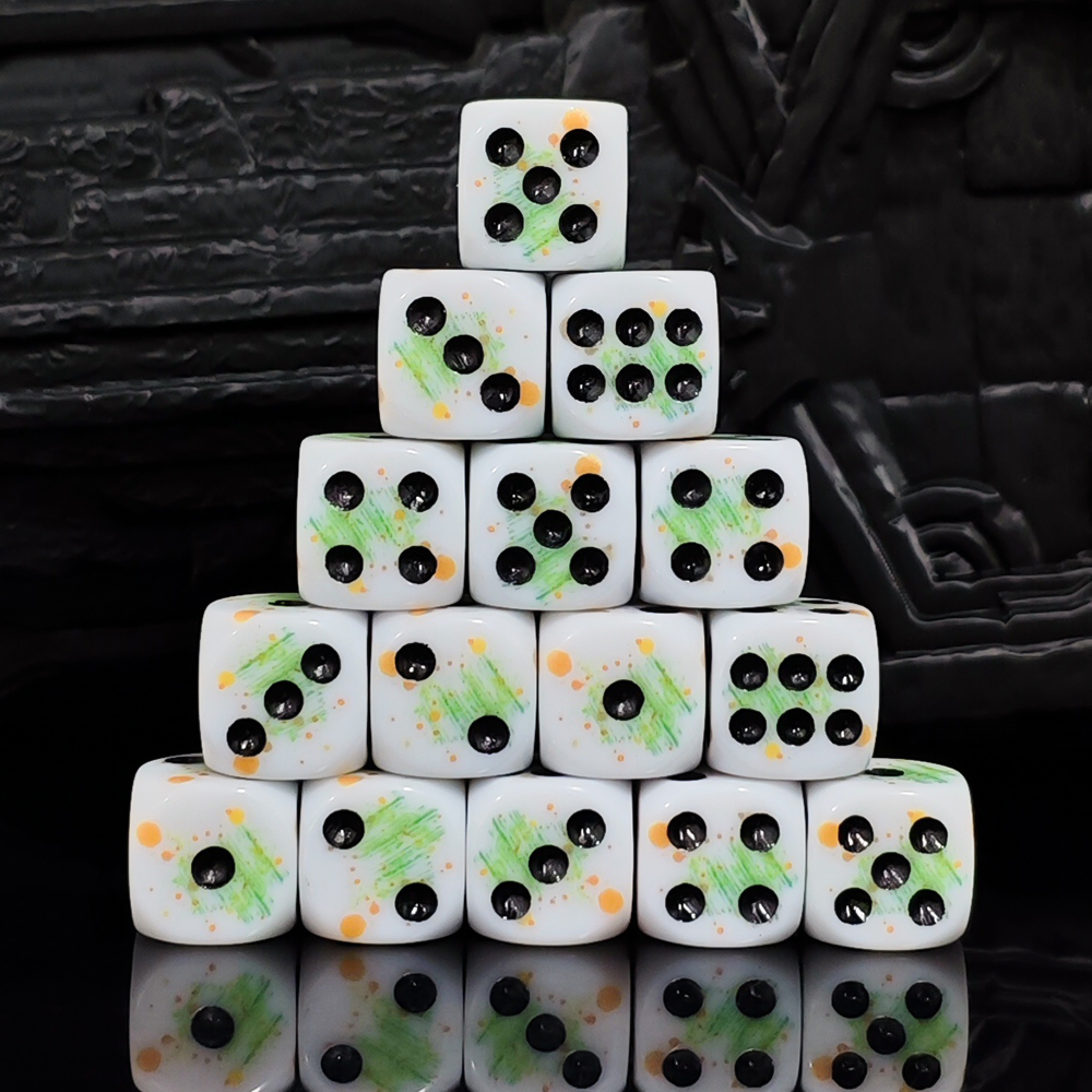 10Pcs/set 16mm 6-Sided White D - Board Game Dnd のレビューと価格