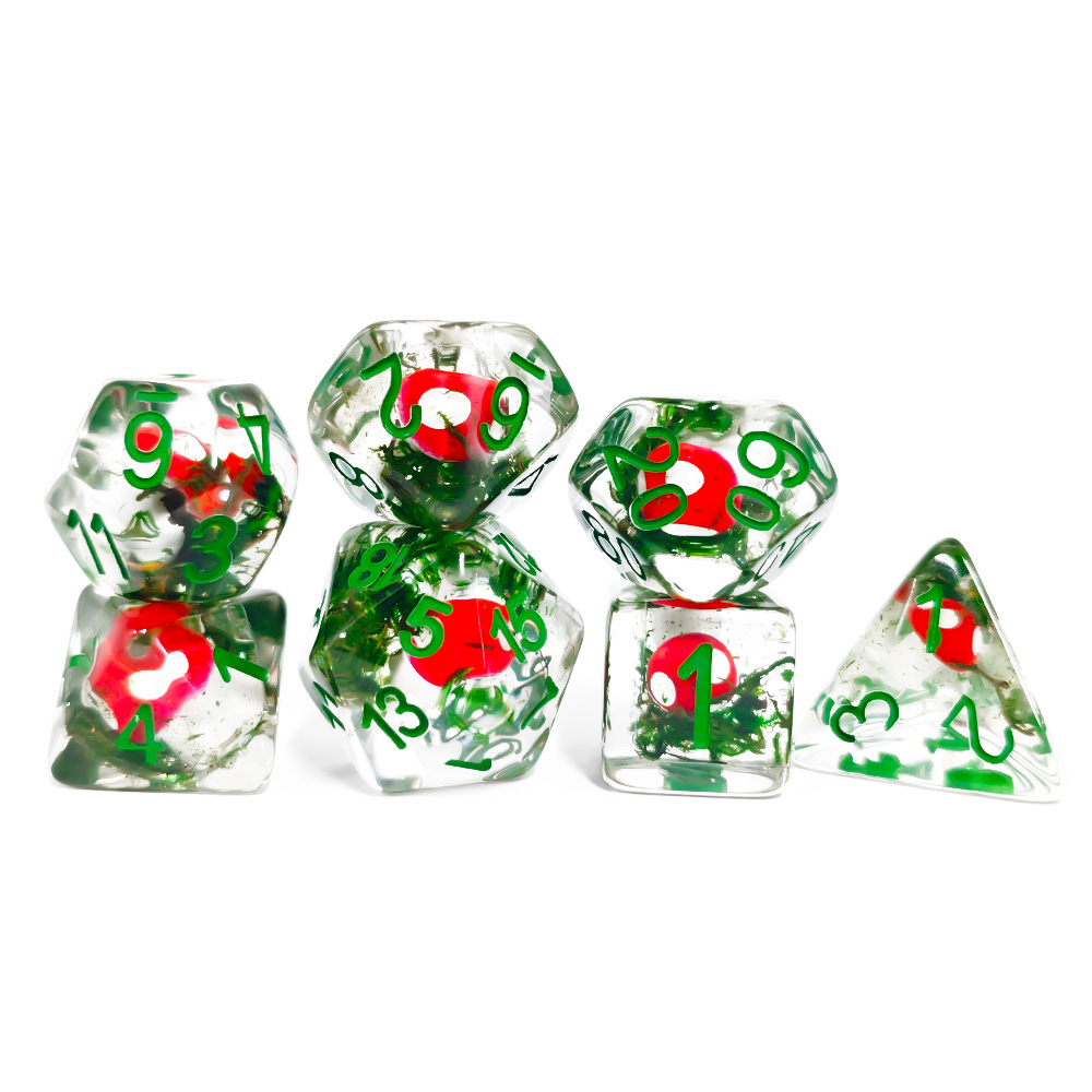 7Pcs/Set DND Dice Transparent  - Board Game Dnd のレビューと価格