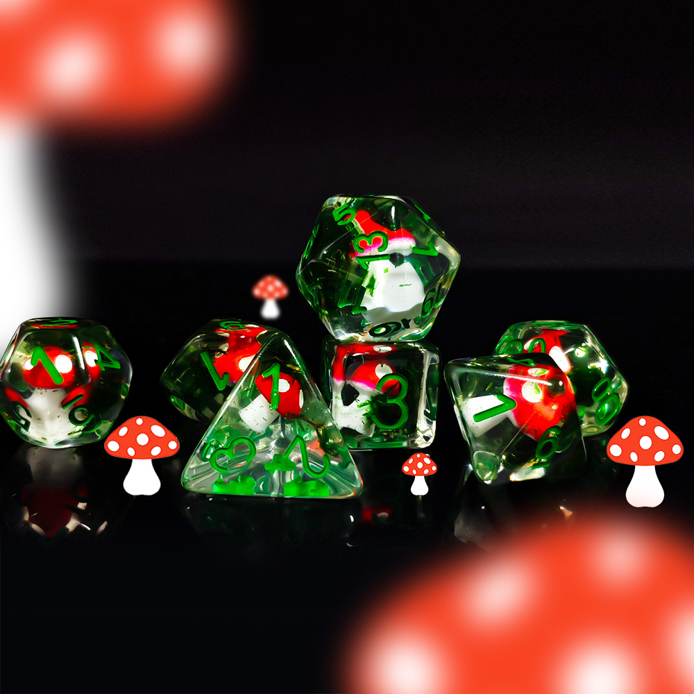 7Pcs/Set DND Dice Transparent  - Board Game Dnd のレビューと価格