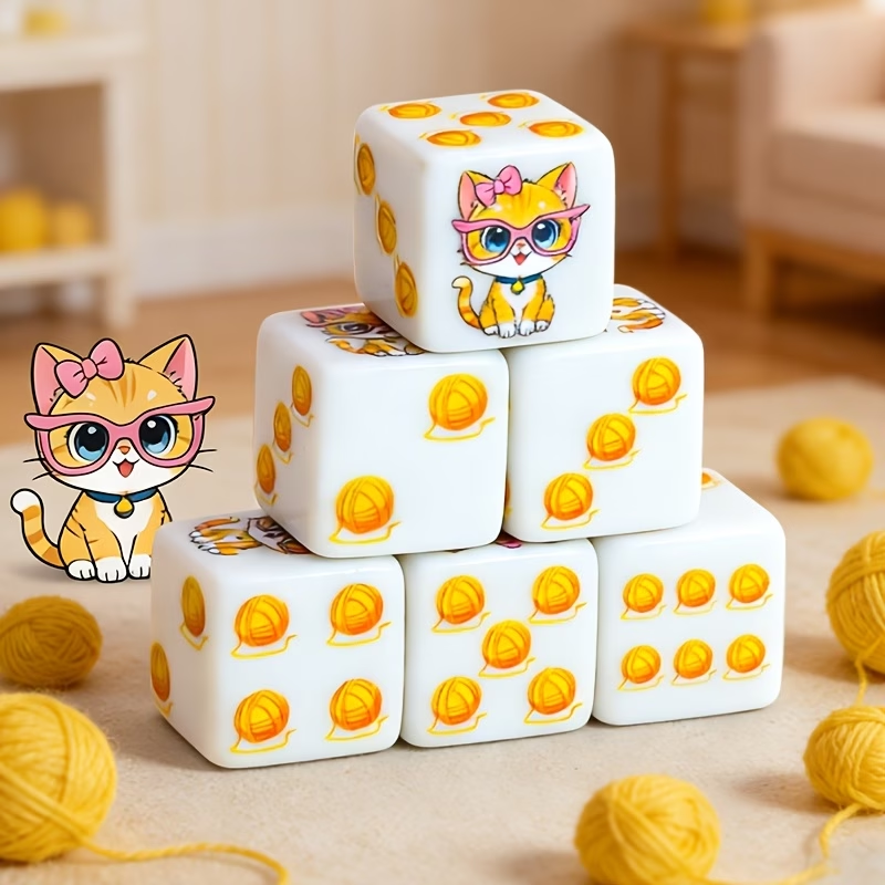 CANDYPIXEL 6PcsCat D6 Dice Set - Board Game Dnd のレビューと価格