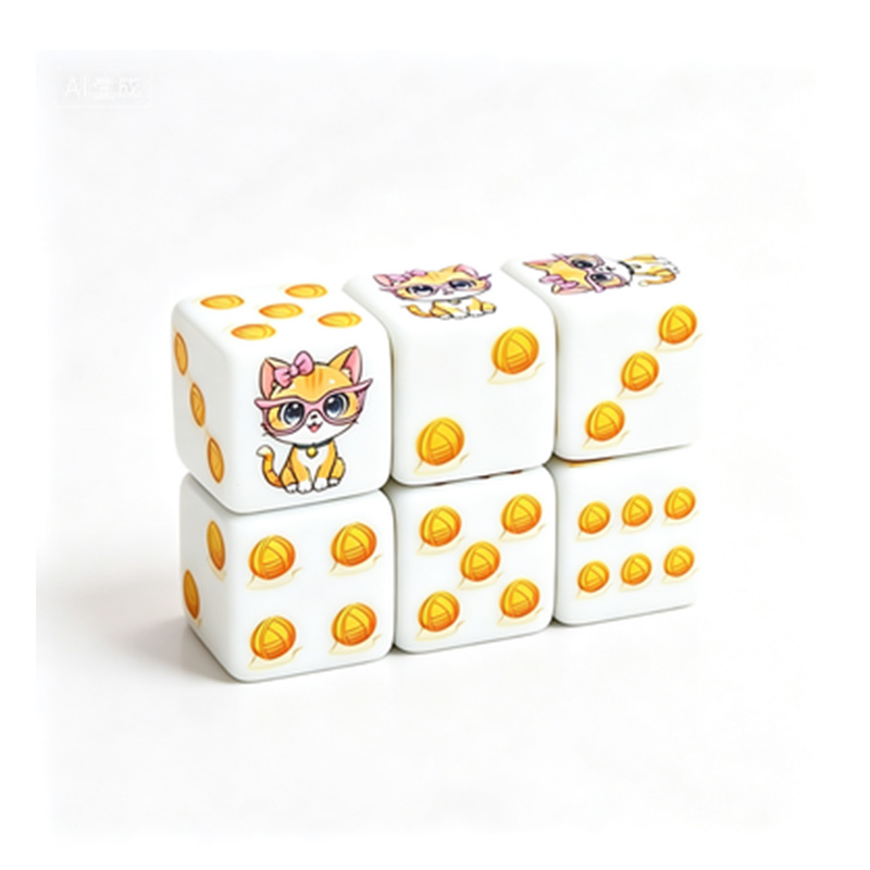 CANDYPIXEL 6PcsCat D6 Dice Set - Board Game Dnd のレビューと価格