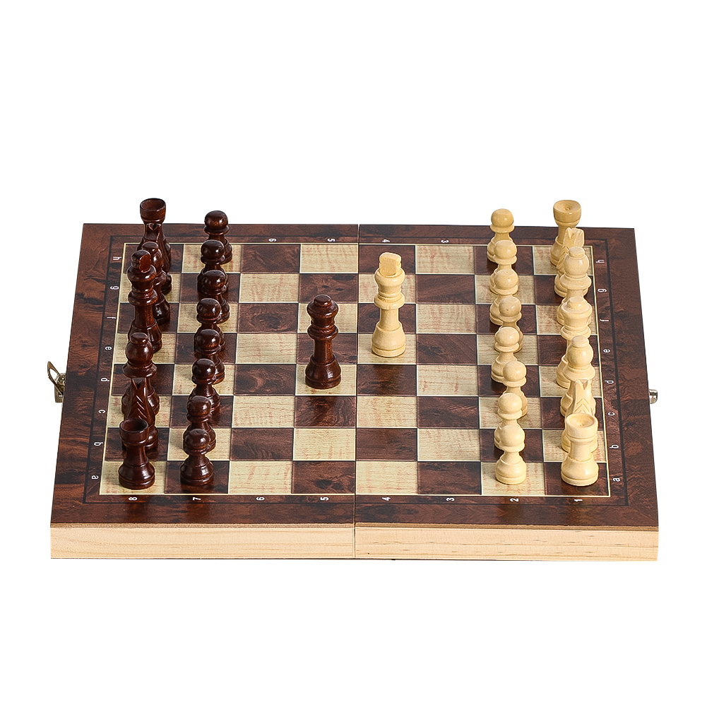 Wooden 3-in-1 Checkers Backgam - Chess Set Wooden のレビューと価格