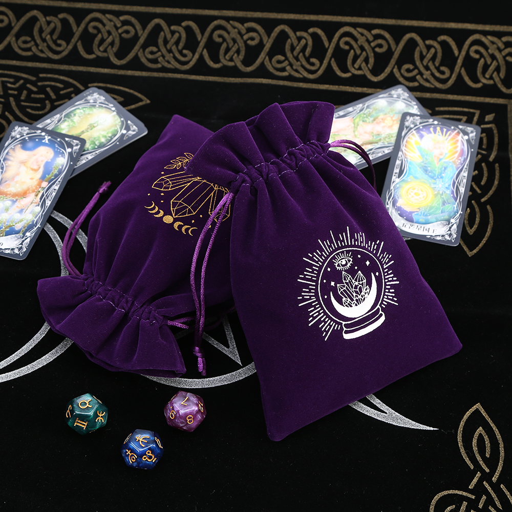 5Pcs Tarot Storage Velvet Bag  - Board Game Box のレビューと価格