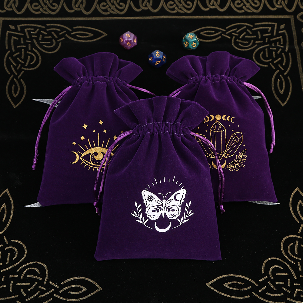 5Pcs Tarot Storage Velvet Bag  - Board Game Box のレビューと価格