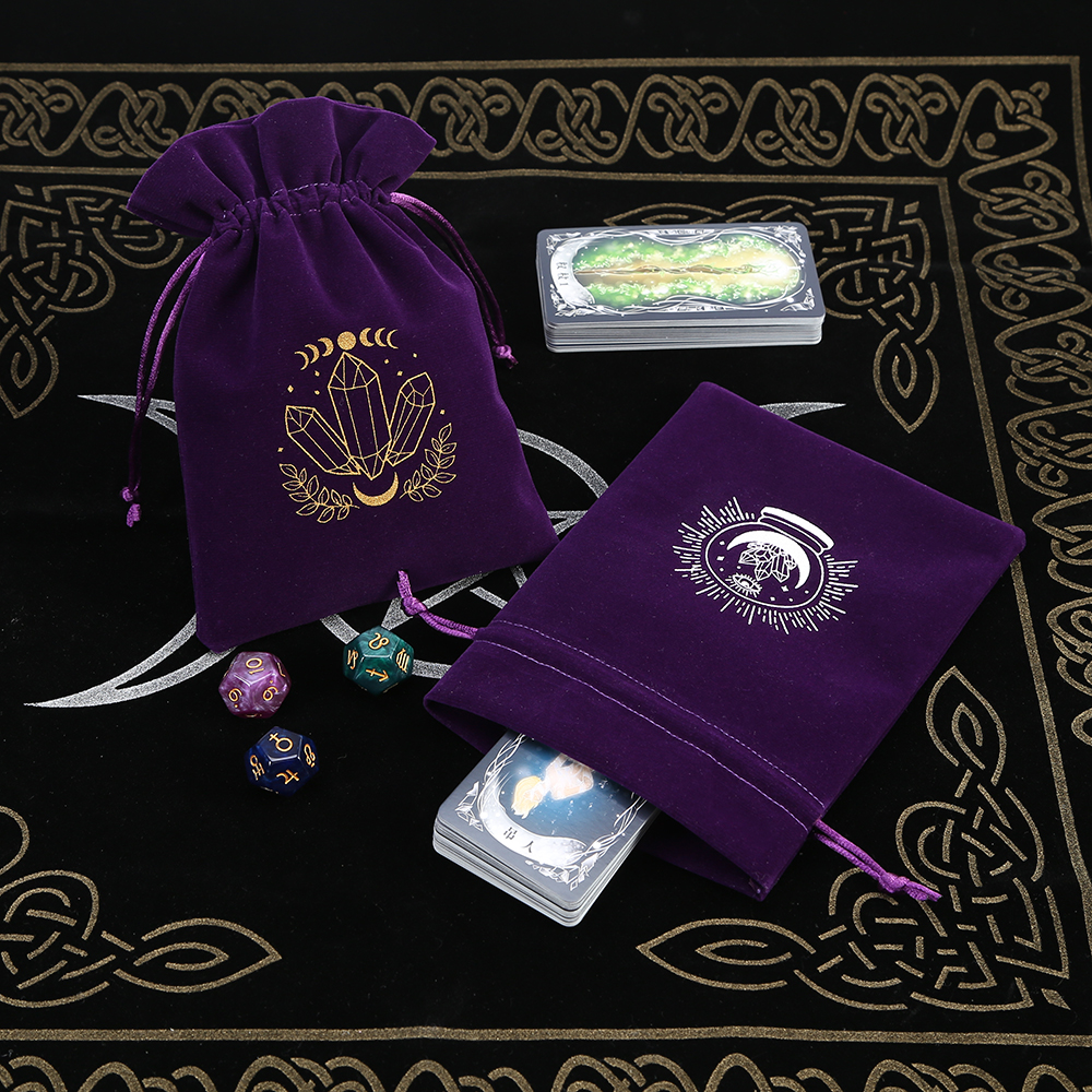 5Pcs Tarot Storage Velvet Bag  - Board Game Box のレビューと価格