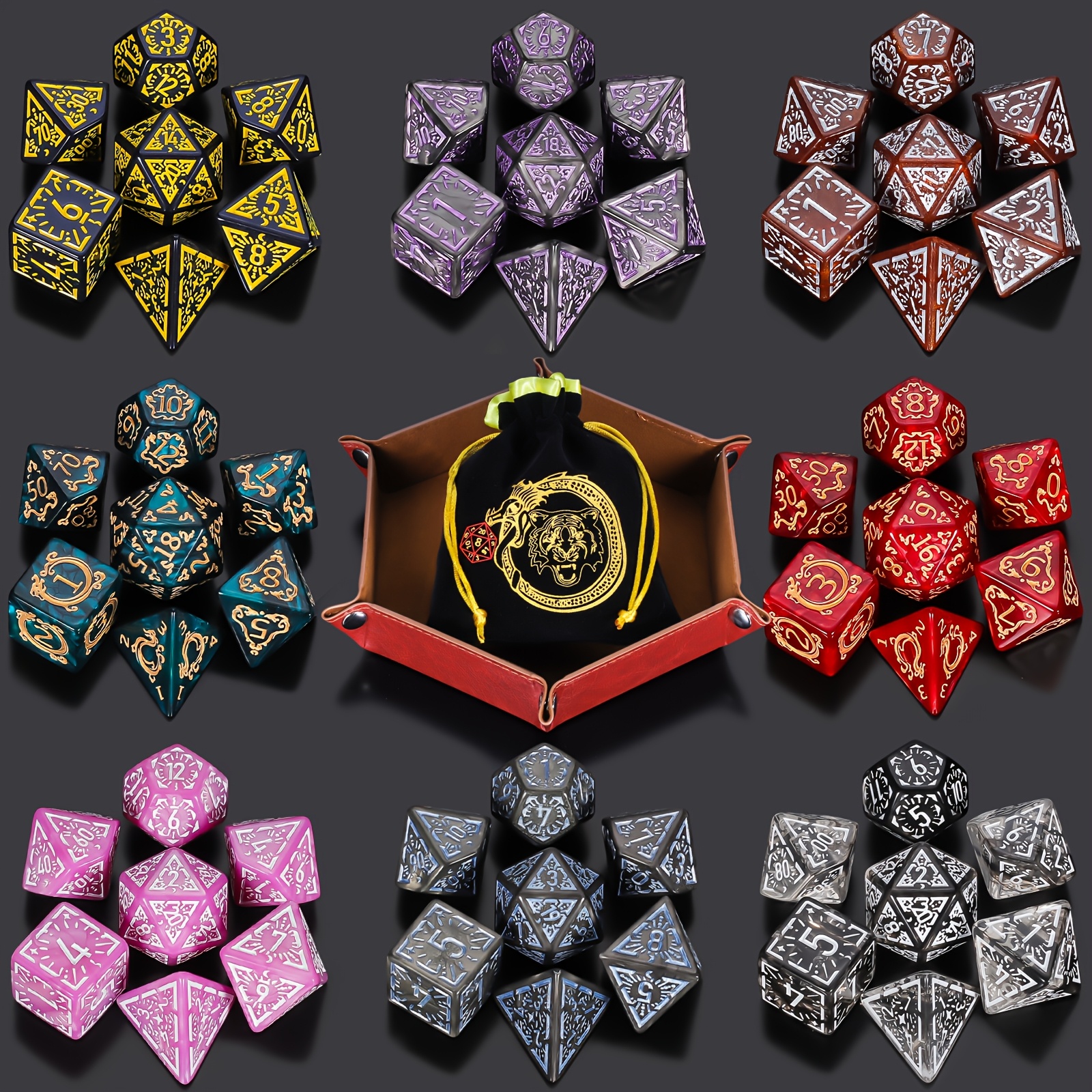 DND 6/8/12 dice sets Double-Co - Board Game Dnd のレビューと価格