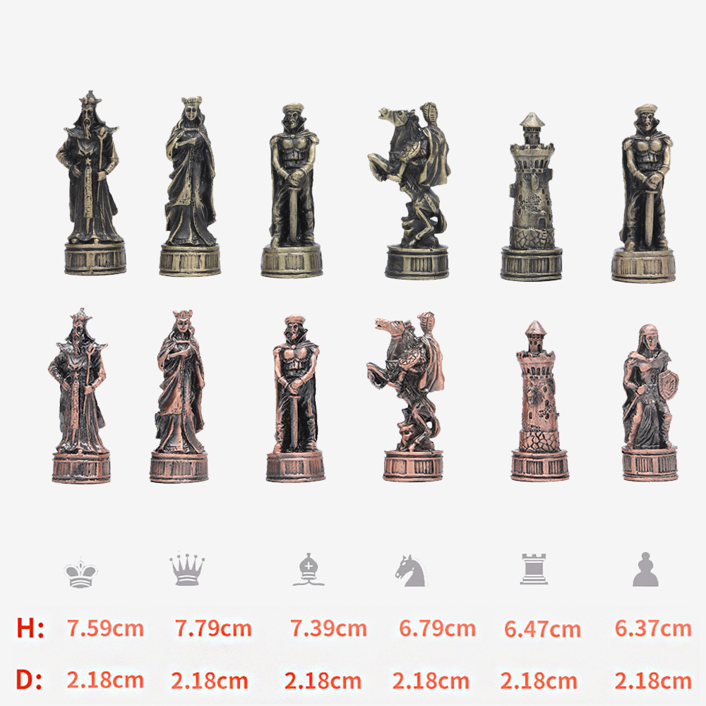 Metal Theme Chess 32pcs Intell - Yearbook Board Game Theme のレビューと価格
