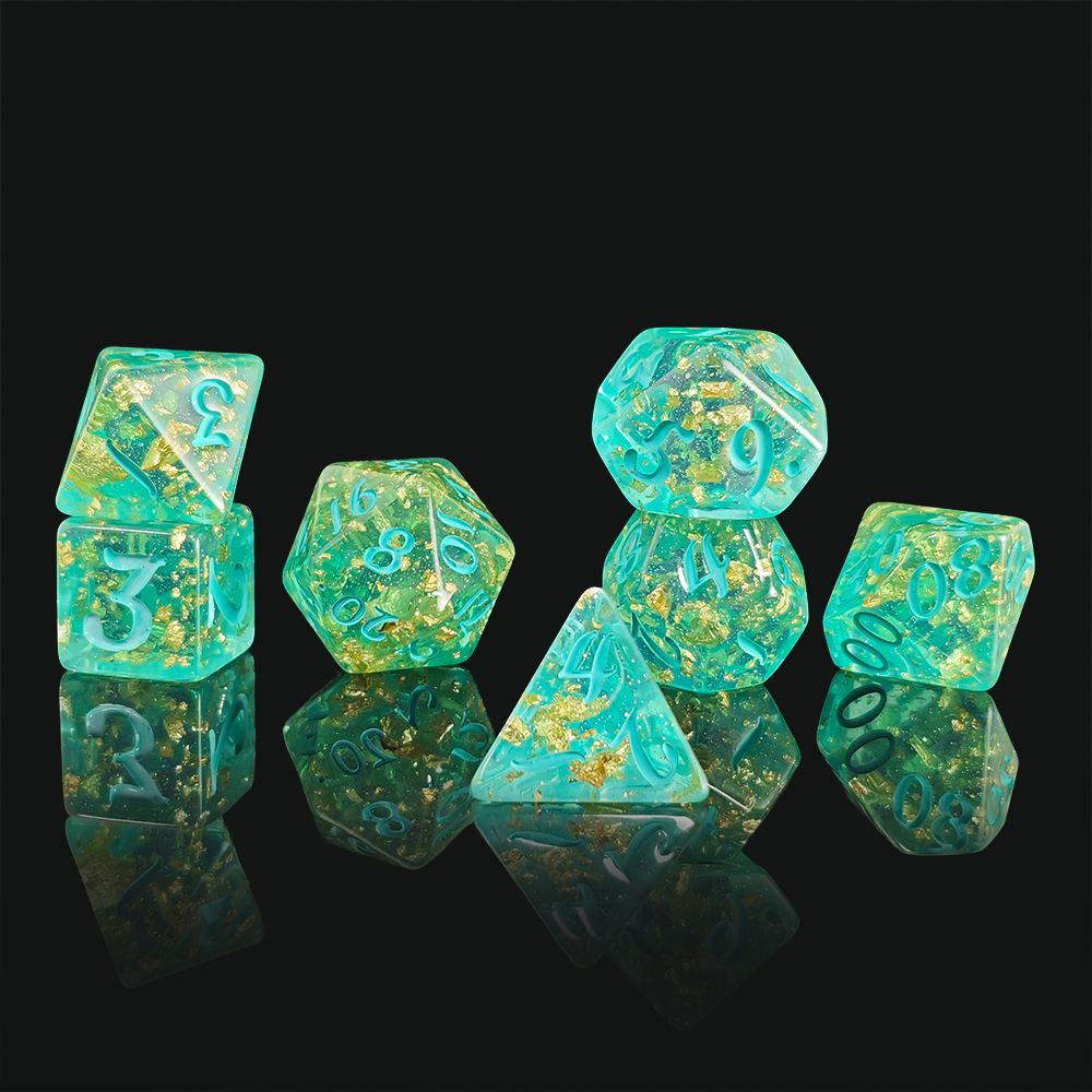 7Pcs/set Glitter Dice Set DnD  - Board Game Dnd のレビューと価格