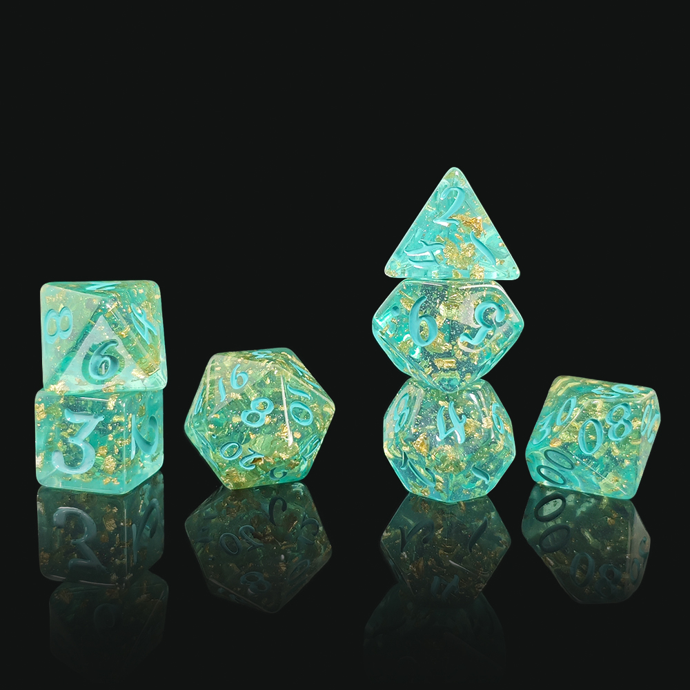 7Pcs/set Glitter Dice Set DnD  - Board Game Dnd のレビューと価格