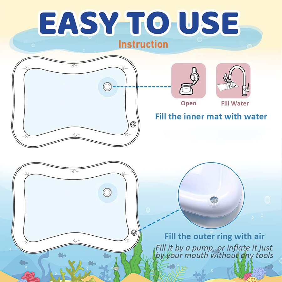 1pc Inflatable PVC Playing Mat - Play Mat Neoprene のレビューと価格