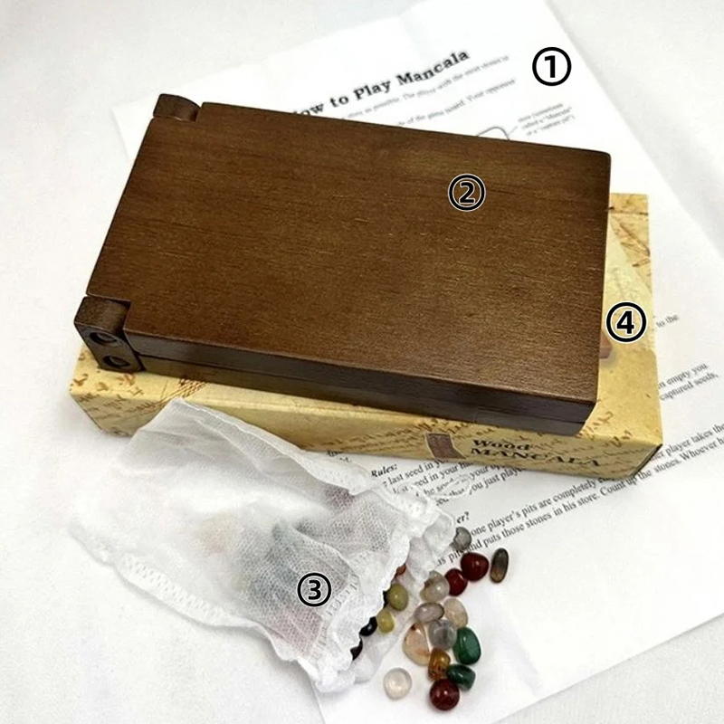 Ancient Mancala African Chess  - Chess Set Wooden のレビューと価格