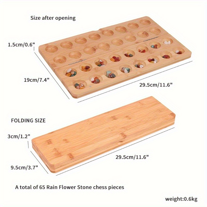 Portable Folding Wooden Mancal - Chess Set Wooden のレビューと価格