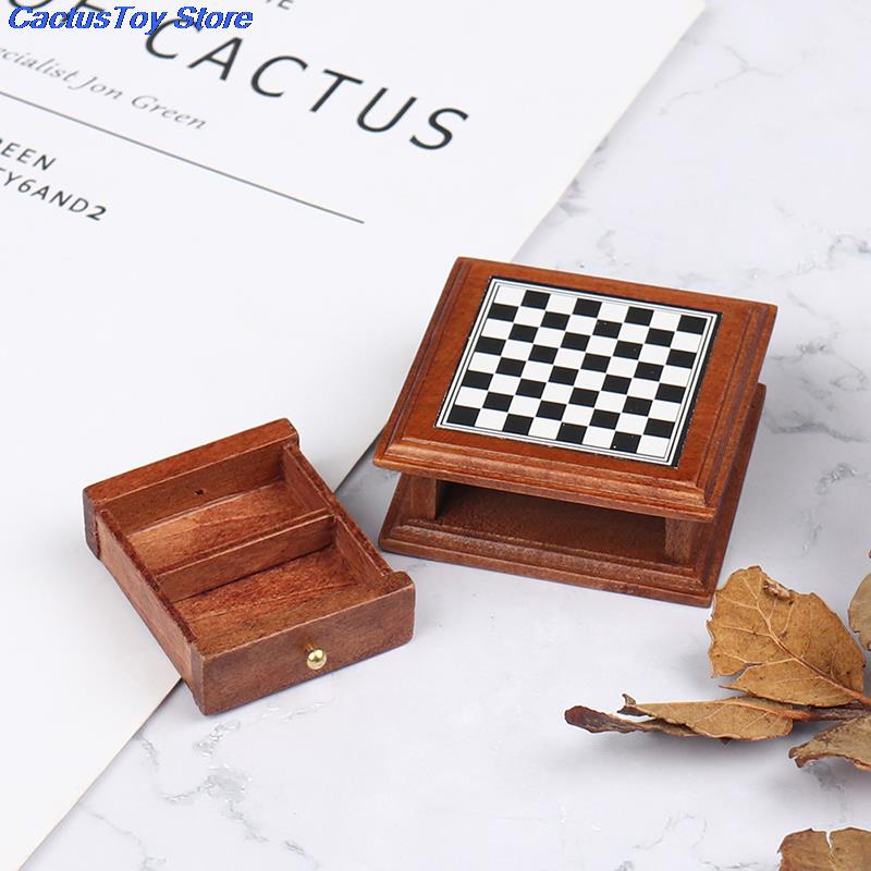 1:12 Dollhouse Miniature Chess - Chess Set Wooden のレビューと価格