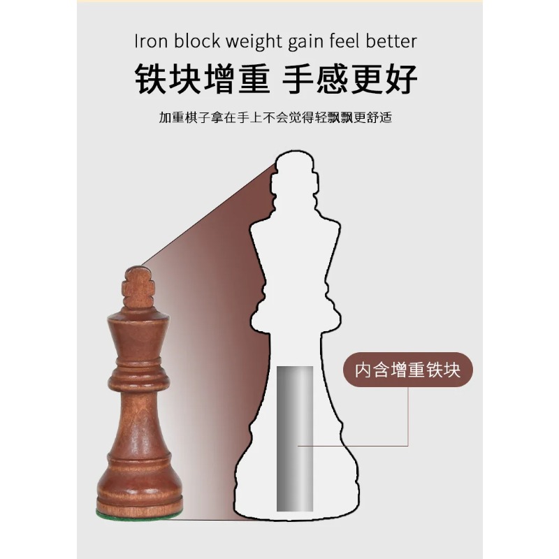 Chess Set 3.5-3.75 Inch, Weigh - Chess Set Wooden のレビューと価格