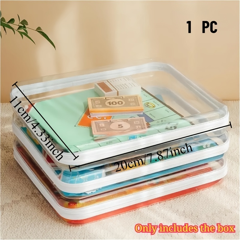 1pc Large Clear Hard Shell Sto - Board Game Box のレビューと価格