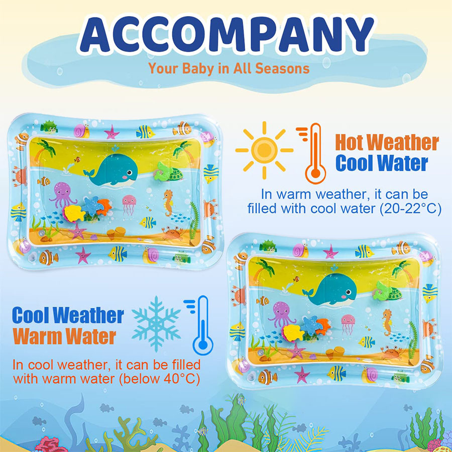 Baby Water Play Mat Inflatable - Play Mat Neoprene のレビューと価格