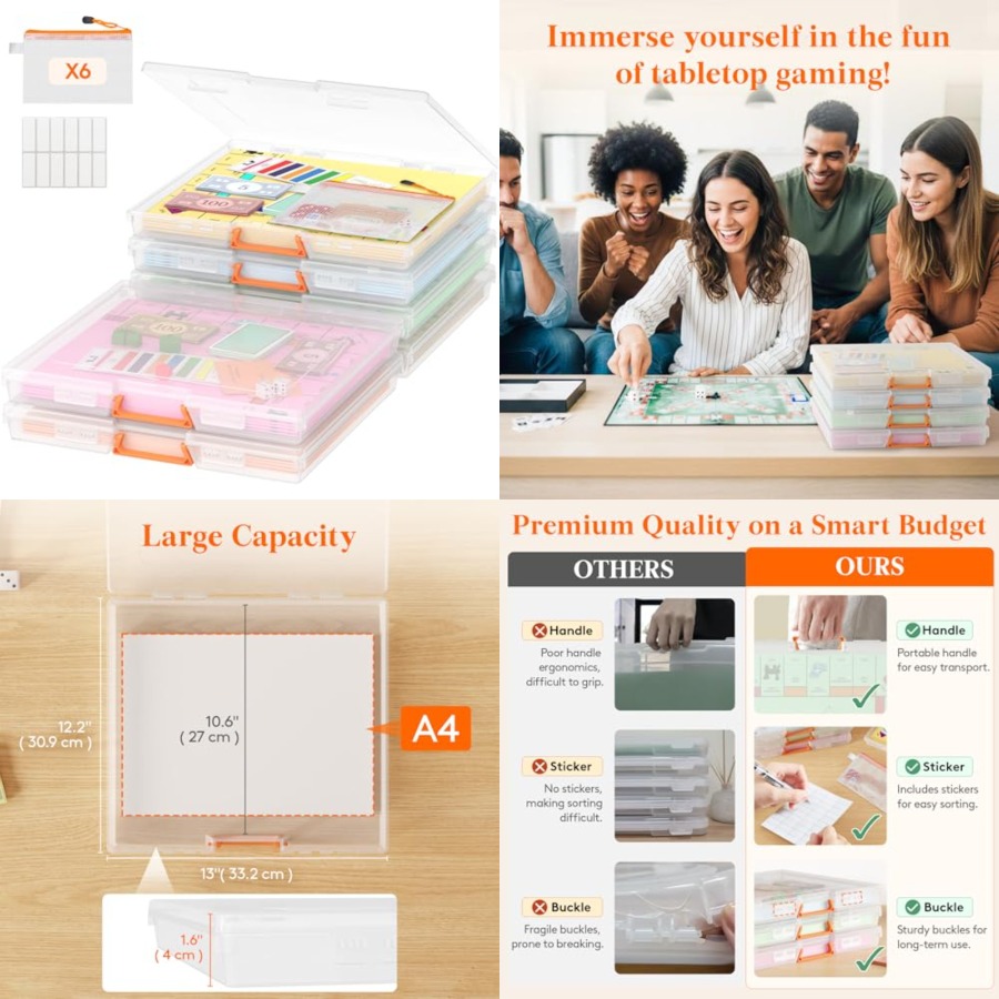 12.2x10.6'' Board Game Storage - Board Game Box のレビューと価格