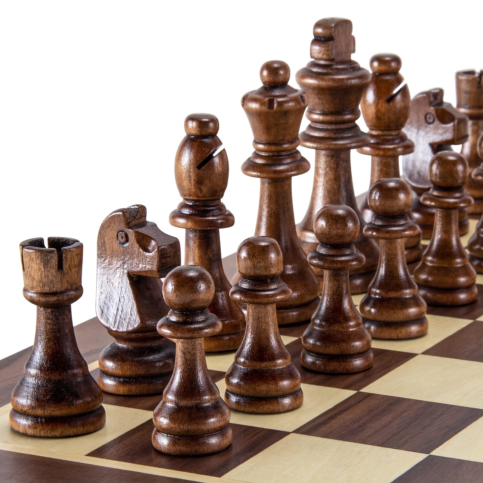 Decorative Wooden Chess Set –  - Chess Set Wooden のレビューと価格
