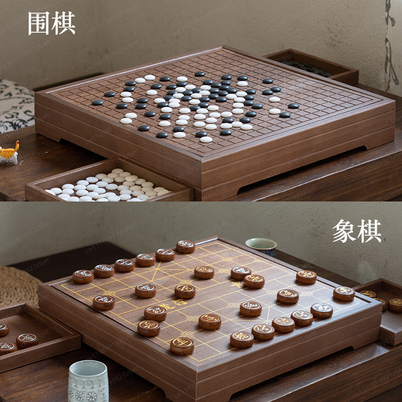 High-End Solid Wood Go & Chine - Chess Set Wooden のレビューと価格