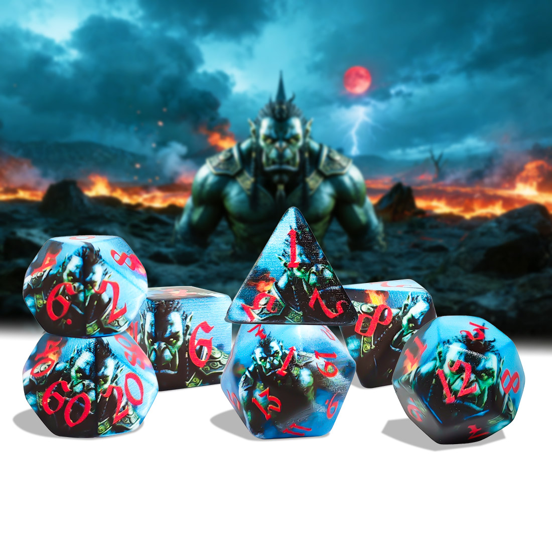 Orc Warrior Polyhedral 7-Piece - Board Game Dnd のレビューと価格