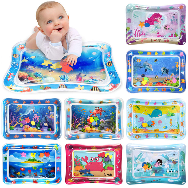 Inflatable Tummy Time Baby Pla - Play Mat Neoprene のレビューと価格