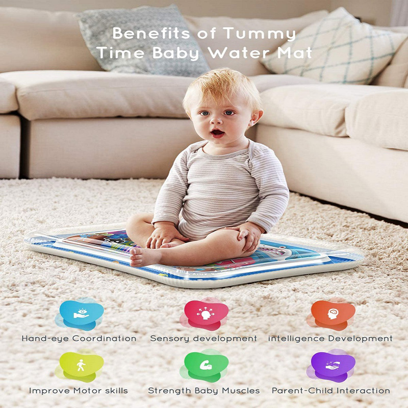 Inflatable Tummy Time Baby Pla - Play Mat Neoprene のレビューと価格