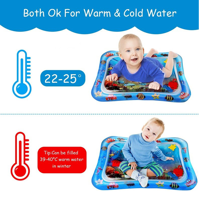 Inflatable Tummy Time Baby Pla - Play Mat Neoprene のレビューと価格