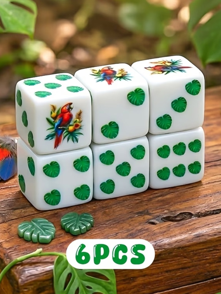 CANDYPIXEL 6PcsParrot D6 Dice  - Board Game Dnd のレビューと価格