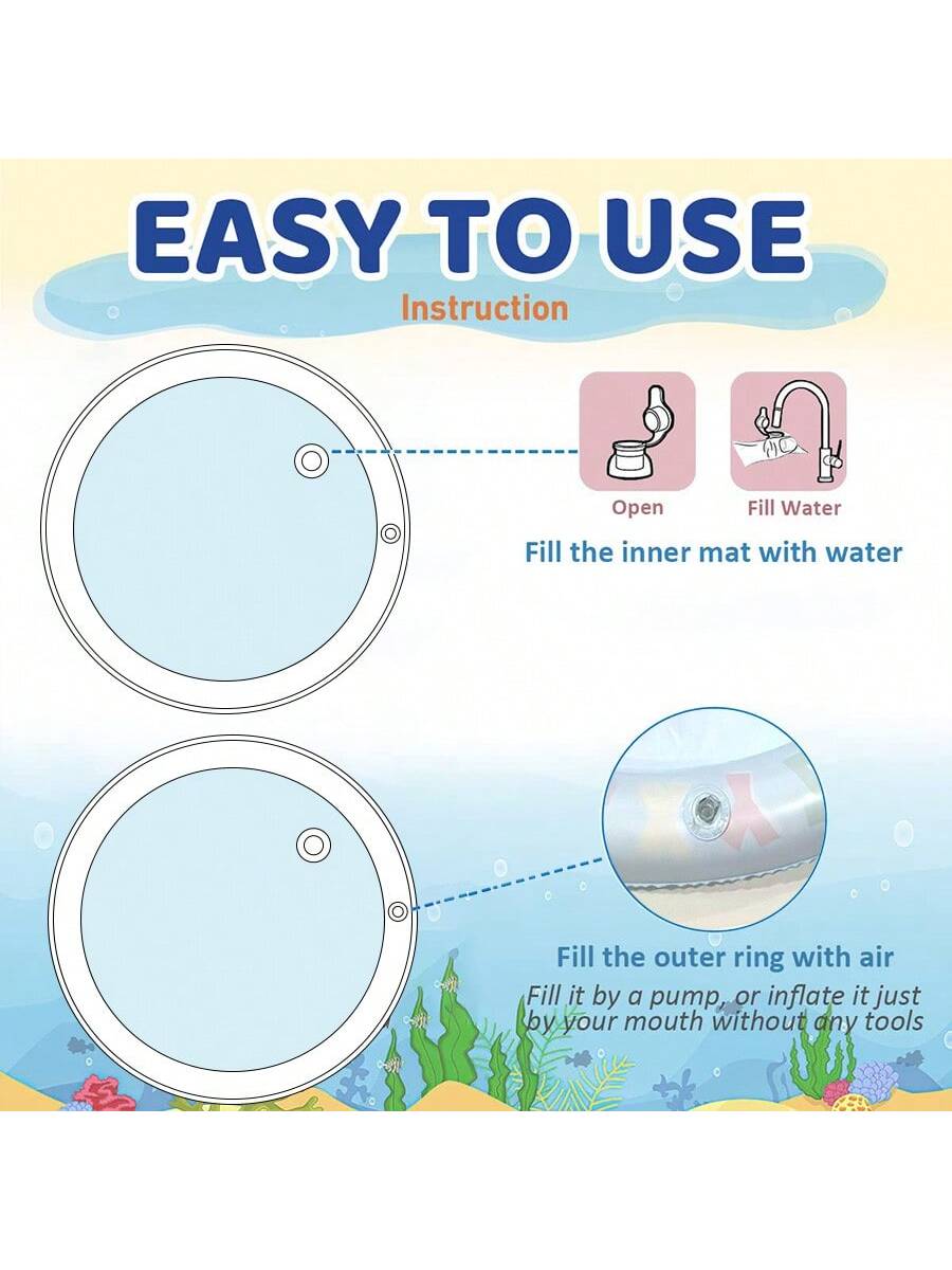 Baby Water Play Mat Inflatable - Play Mat Neoprene のレビューと価格