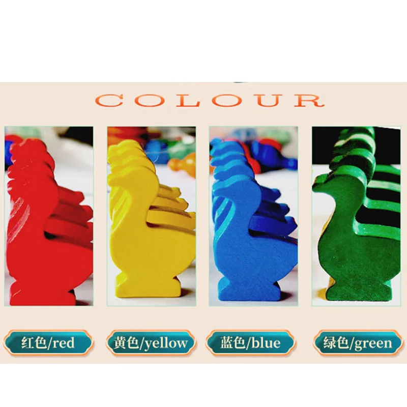 16pcs/set Goose Shaped Wooden  - Chess Set Wooden のレビューと価格