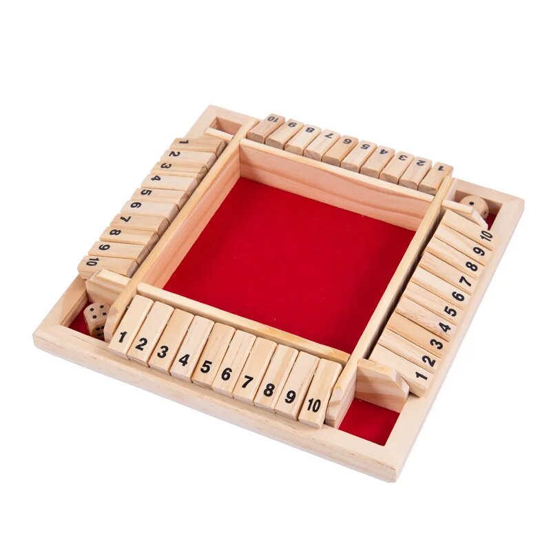 Wooden Dice Board Game Shut Th - Board Game Dnd のレビューと価格