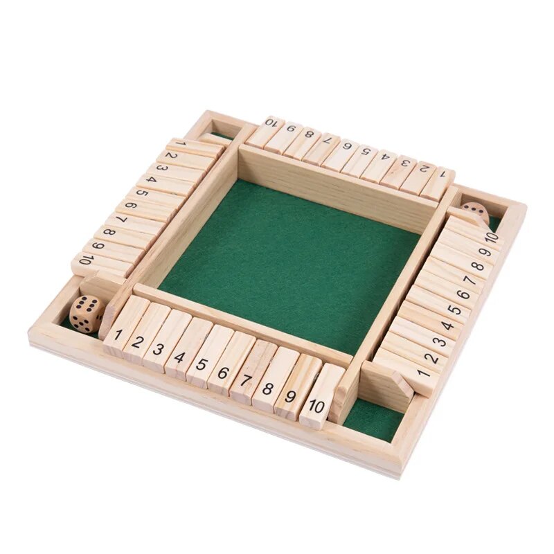 Wooden Dice Board Game Shut Th - Board Game Dnd のレビューと価格
